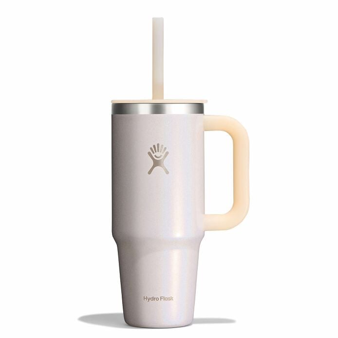 24 oz Travel Tumbler - Glimmer Cream