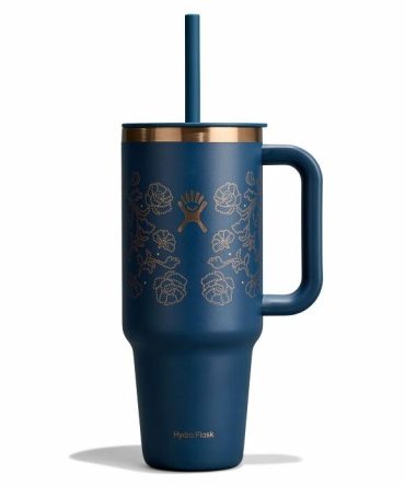 40 oz Travel Tumbler - Western Dark Blue