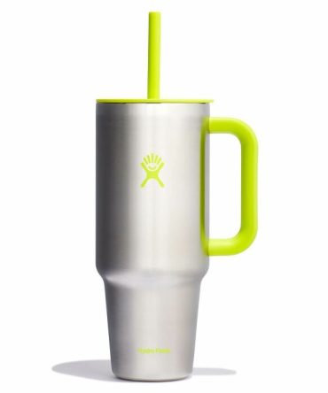 40 oz Travel Tumbler - Stainless Lime