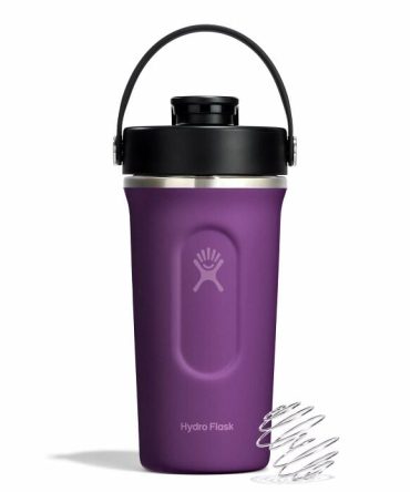 24 oz Insulated Shaker Bottle - Beachplum Purple