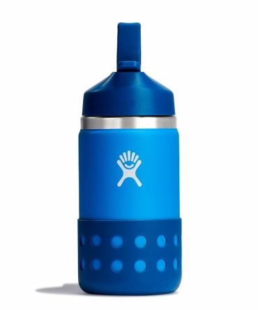 12 oz Kids Wide Mouth with Straw Cap - Lake