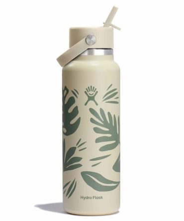 40 oz Wide Mouth with Flex Straw Cap - Botanical Bliss Coconut